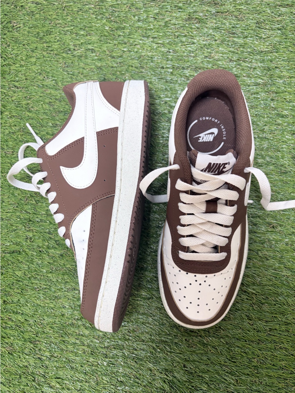 Nike Court Vision Low Cacao Wow Brown White IM1652-101 Women’s Size 6